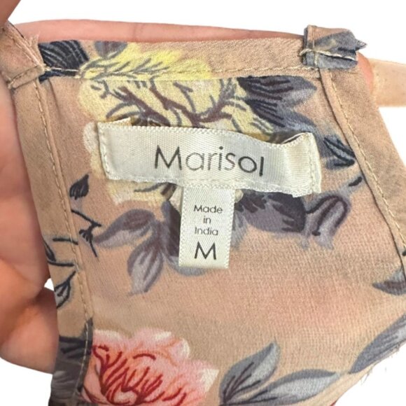 Marisol Racerback Tank Top Bow and Ruffle Front Top Size M - Picture 6 of 6